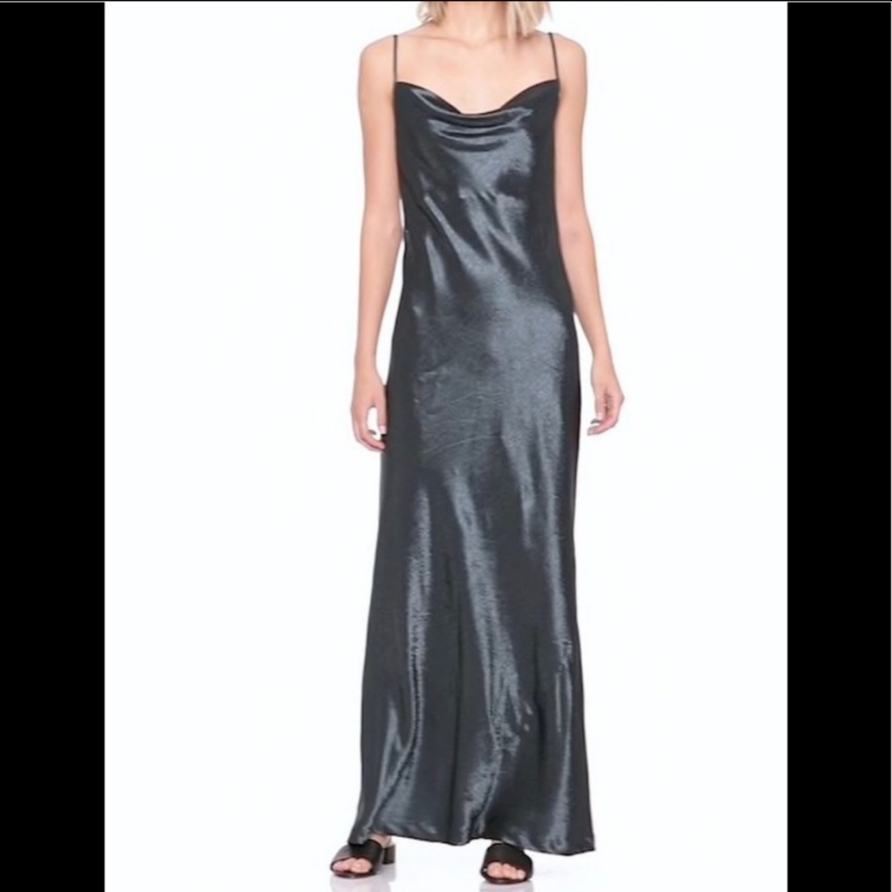 Banana Republic Satin Maxi Slip Dress Size 2